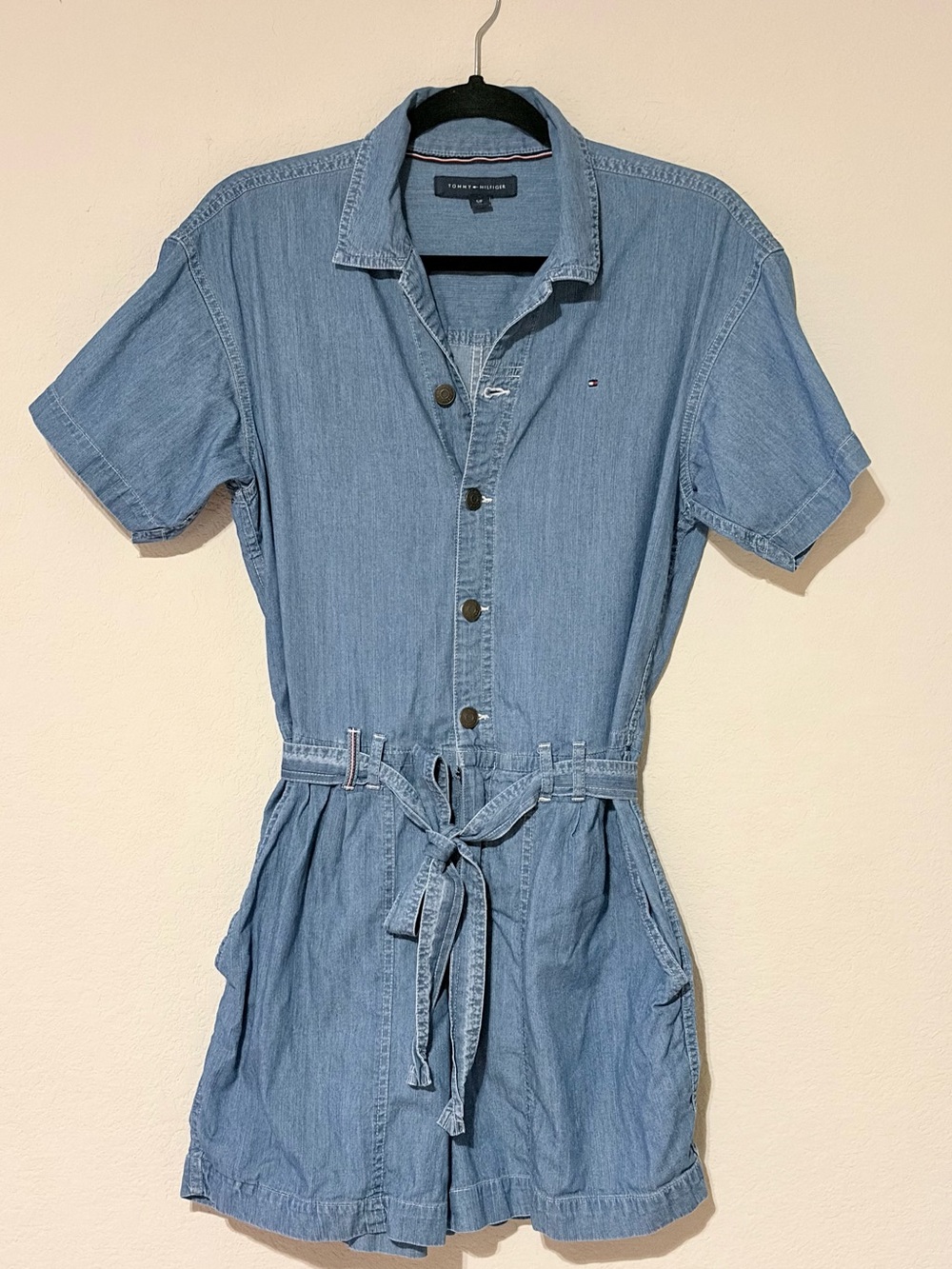 Tommy Hilfiger Light Blue Denim Romper